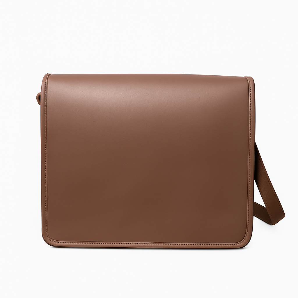 Full Grain Leather Messenger Bag 11x14x4 in – Brown Laptop & Office Shoulder Bag